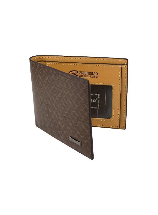 Pidengbao Leather Wallet Brown/Red - Image 2